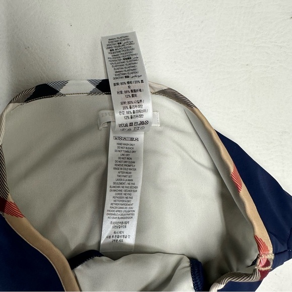 Burberry Navy Bikini Bottom with Patterned Waistband size 14Y NWOT - Picture 6 of 7